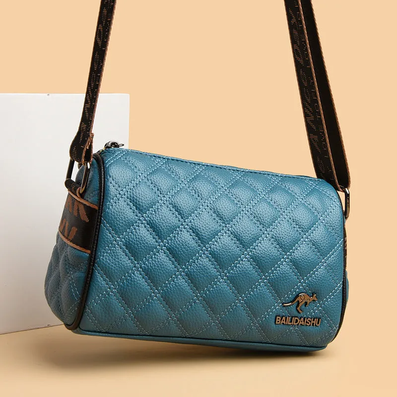 Leather small bag for women new style trendy leather crossbody bag fashionable soft leather shoulder bag