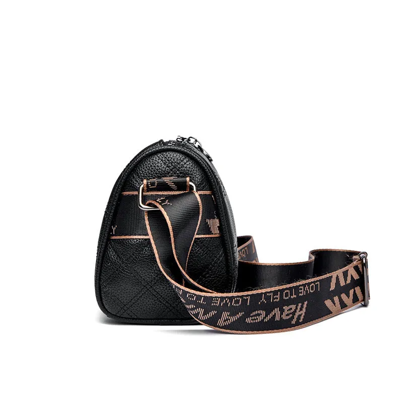 Leather small bag for women new style trendy leather crossbody bag fashionable soft leather shoulder bag