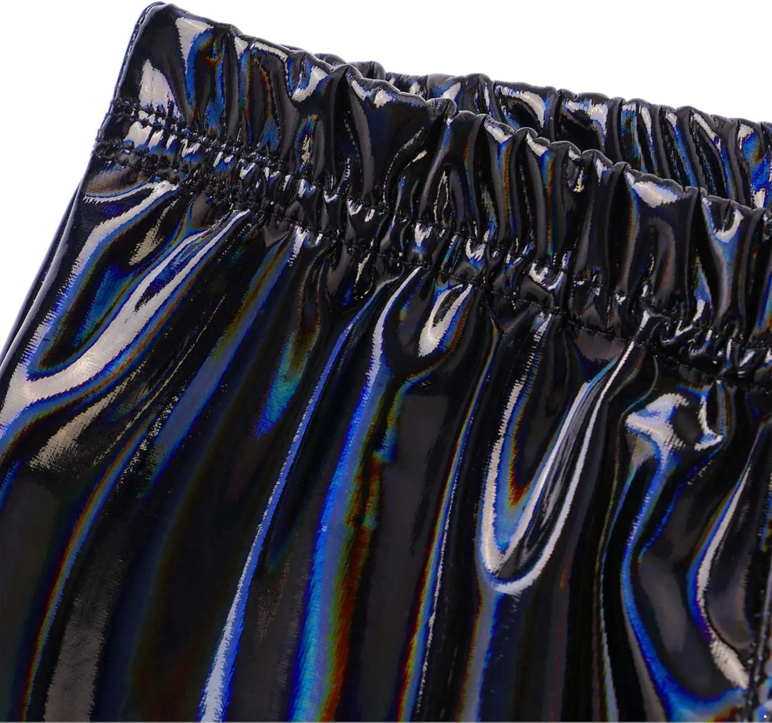 Linjinx Men's PVC Sexy Leather Lingerie Short Pants Latex Shaping Sheath Boxer Briefs Underpants