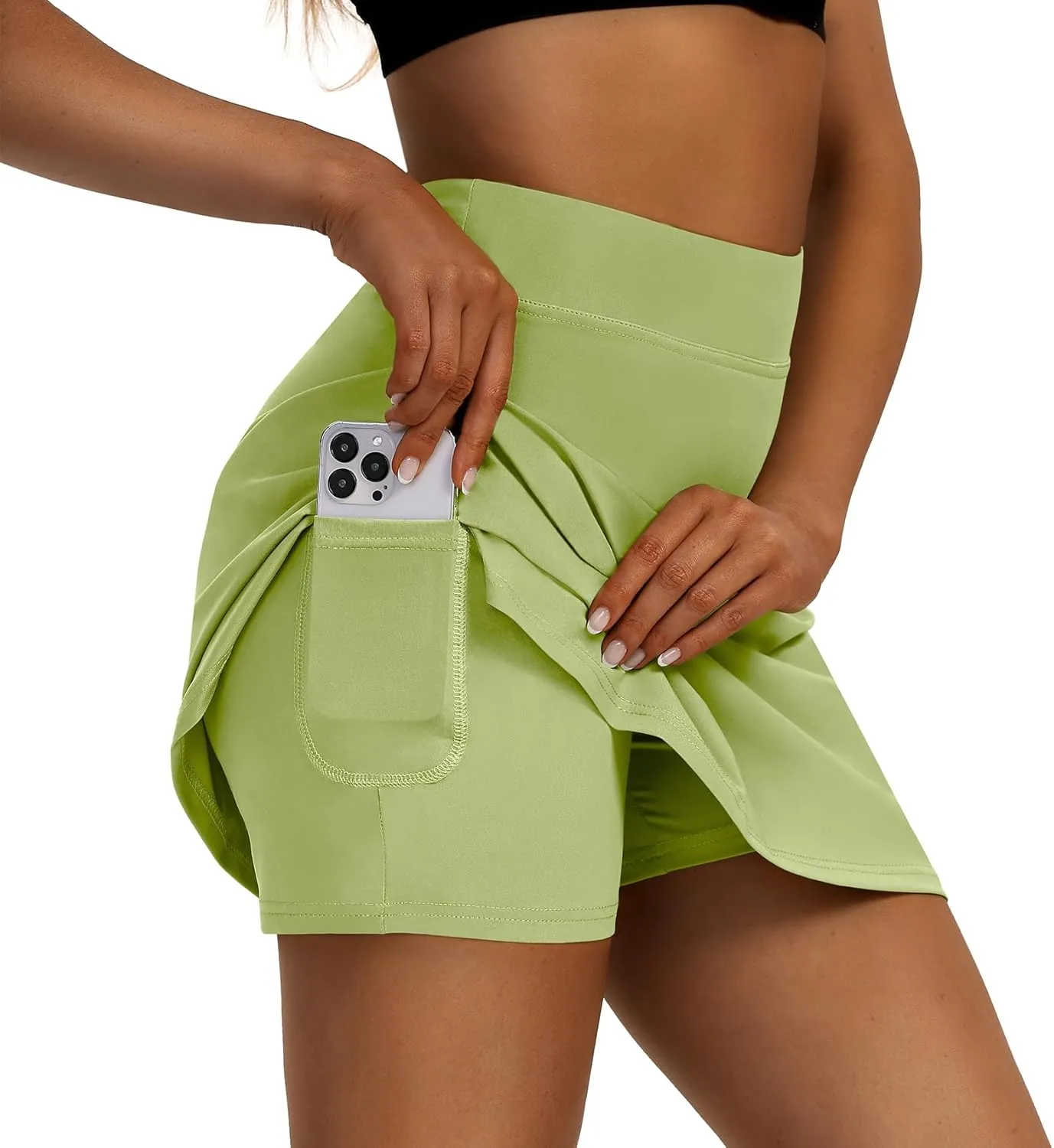 LXNMGO Women's Active Athletic Skort Lightweight Tennis Skirt for Women Summer Golf Workout Running Sports Skorts with Pocket