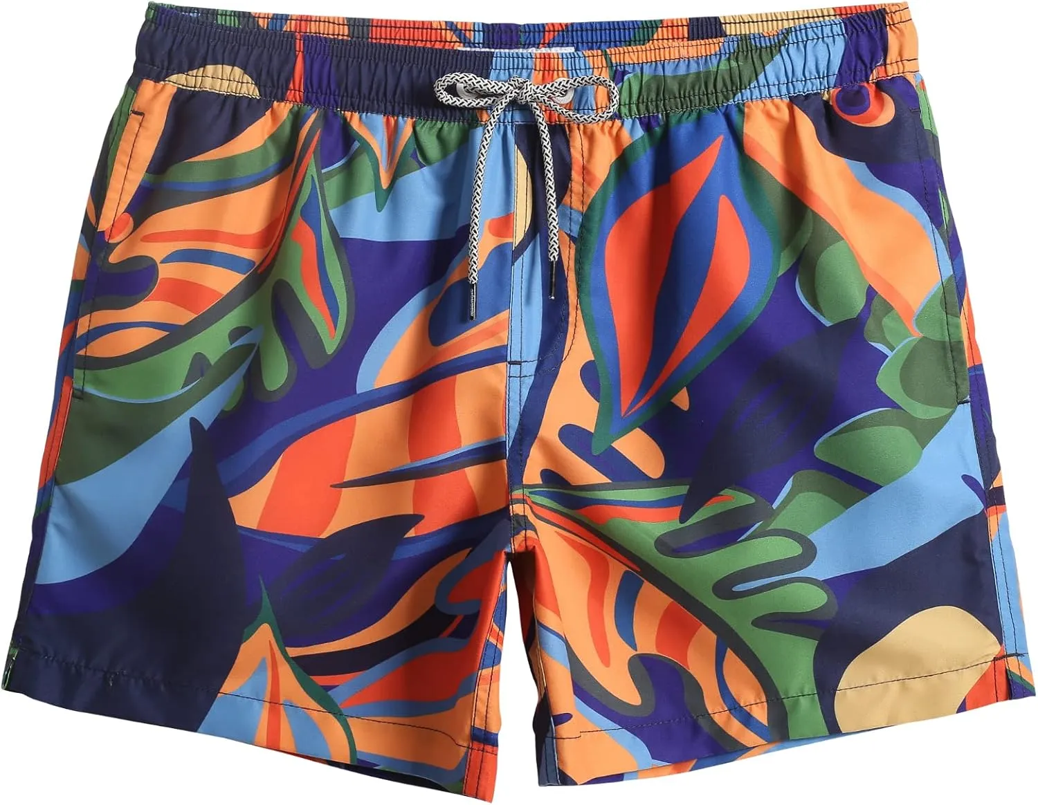 maamgic Mens Swim Trunks 5" Quick Dry Beach Shorts Bathing Suits with Mesh Lining Pockets