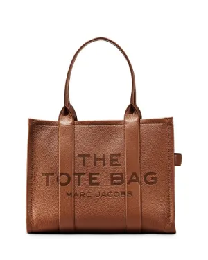 MARC JACOBS Leather Tote Bag, Brown