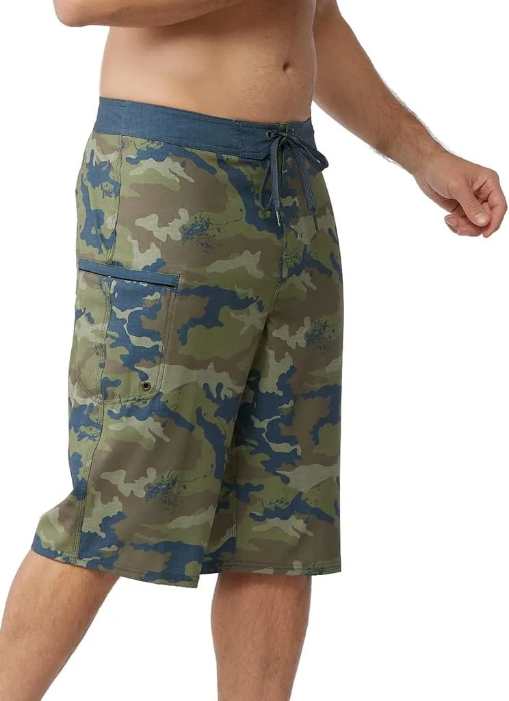 Maui Rippers Very Long 4 Way Stretch Boardshorts 24 Inch Outseam