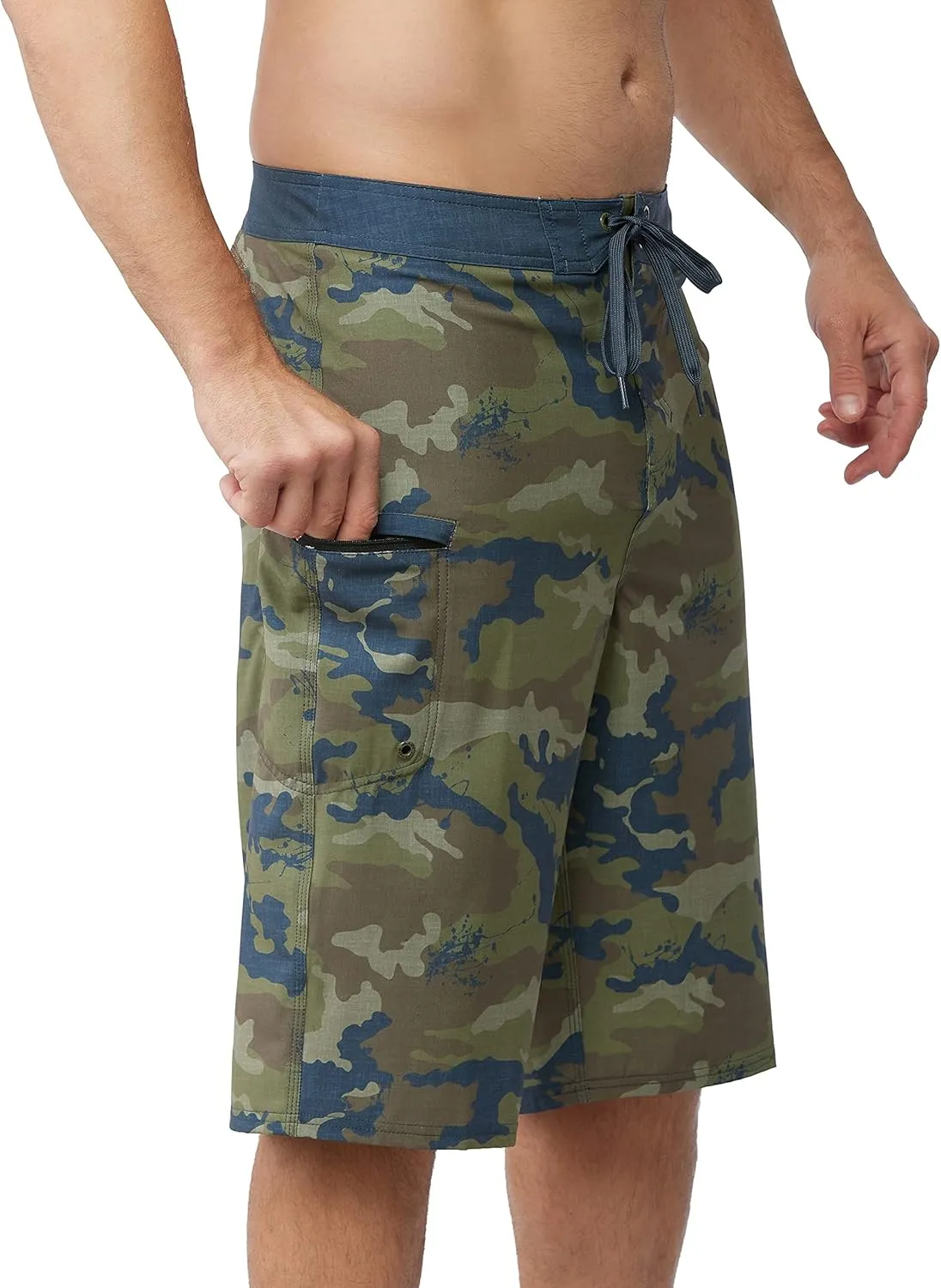Maui Rippers Very Long 4 Way Stretch Boardshorts 24 Inch Outseam