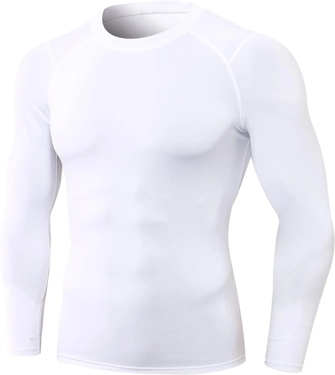 Men's Athletic Compression Shirts Long Sleeve Workout T-Shirt Mock Turtleneck Base Layer Undershirt Tops