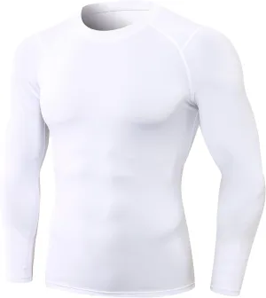 Men's Athletic Compression Shirts Long Sleeve Workout T-Shirt Mock Turtleneck Base Layer Undershirt Tops
