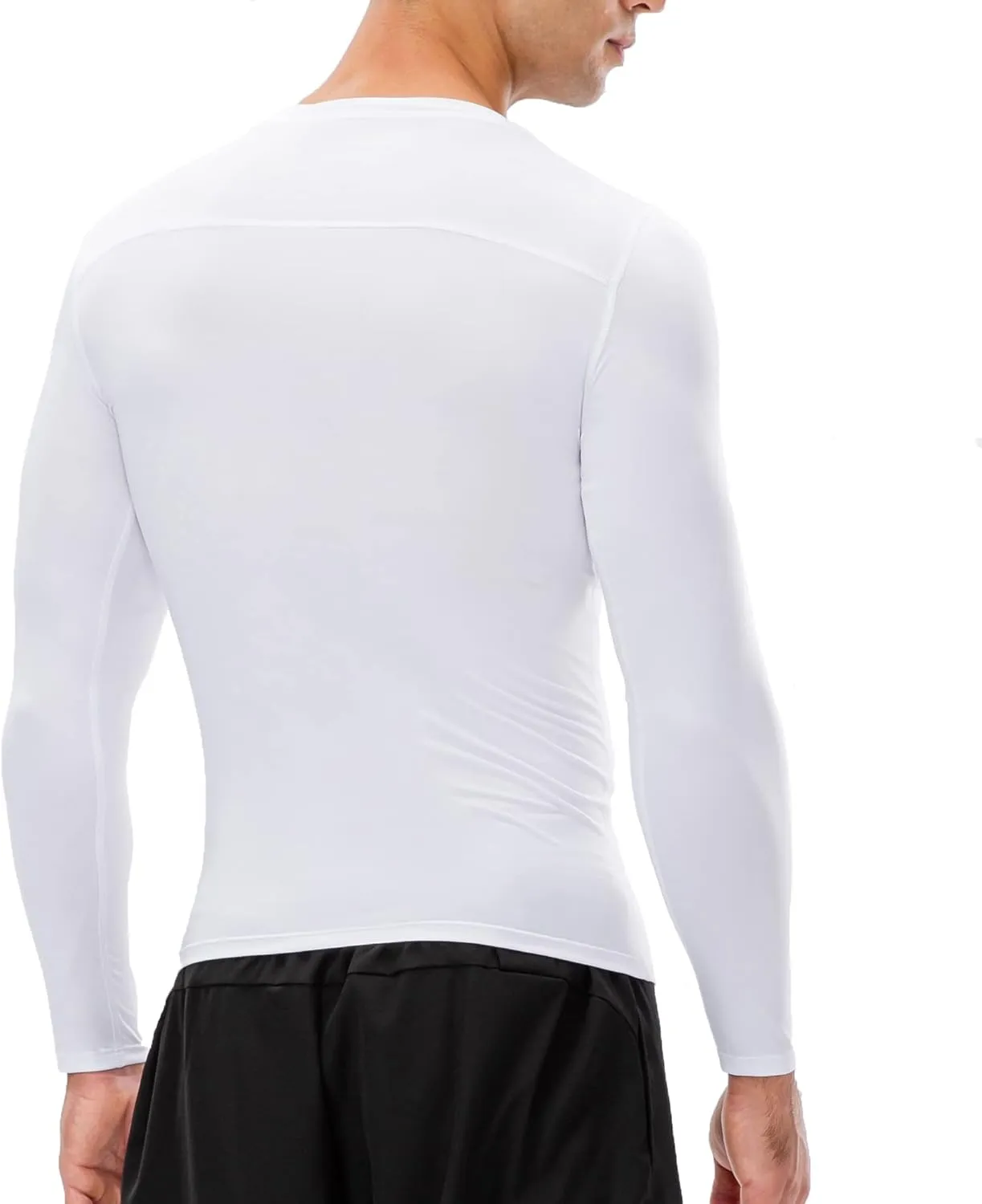 Men's Athletic Compression Shirts Long Sleeve Workout T-Shirt Mock Turtleneck Base Layer Undershirt Tops
