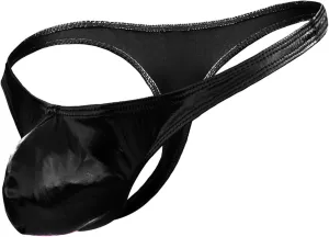 Men's Faux Leather PU Flying Bird Large Bag Thong Y Thong