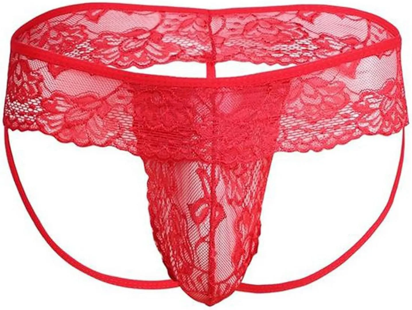 Men's lace Anime Panties Three Point Underwear Sheer Mesh Bikini Briefs T-back G-string 2025 Panty Sexy