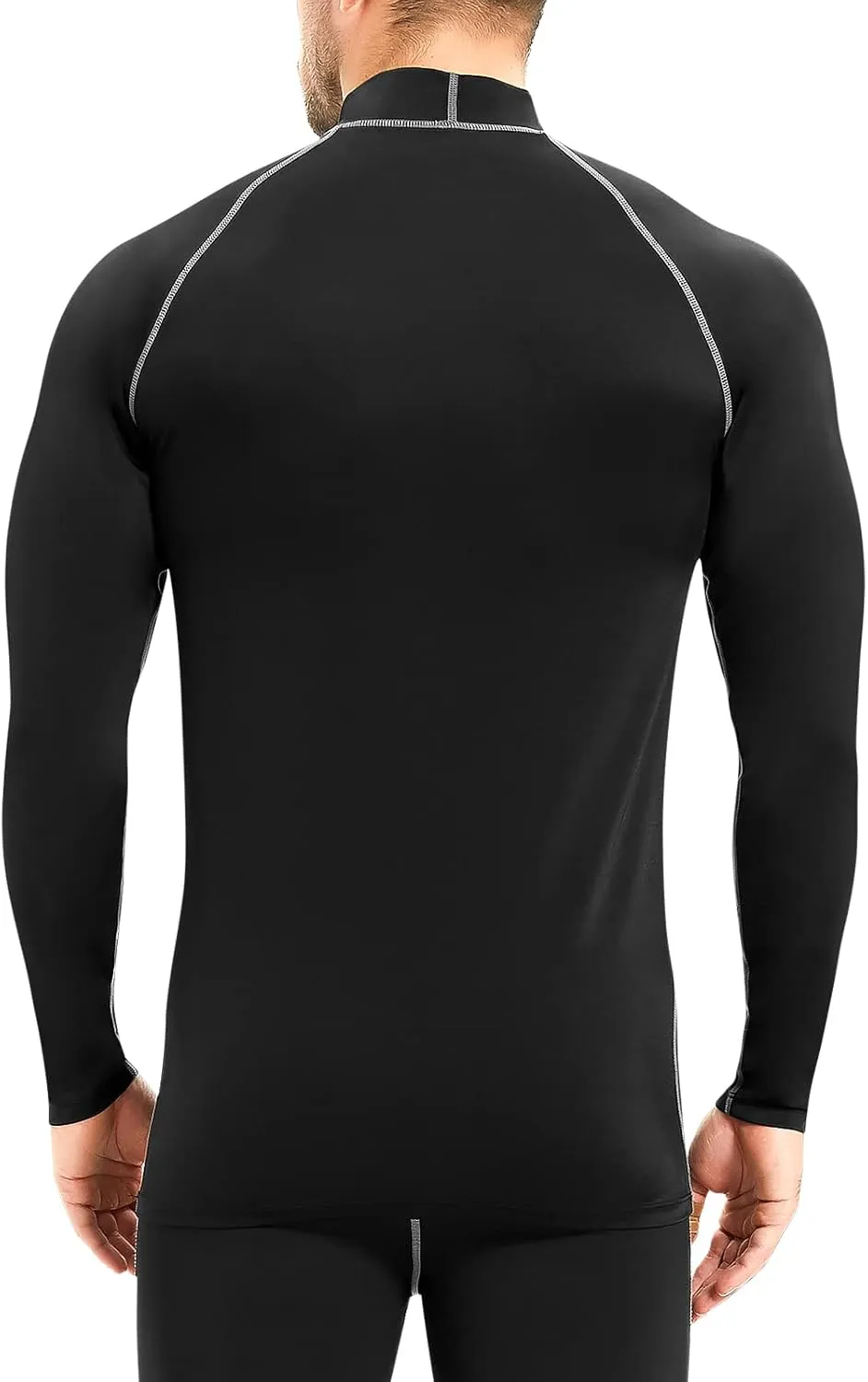 Mens Long Sleeve Rash Guard UPF 50  Sun Shirts Outdoor Fishing Hiking Swimming Running Tops for Men