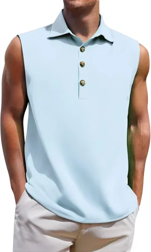 Mens Quick Dry Workout Tank Tops Relaxed Fit Muscle Gym Shirt Breathable Cool Running Athletic Tees