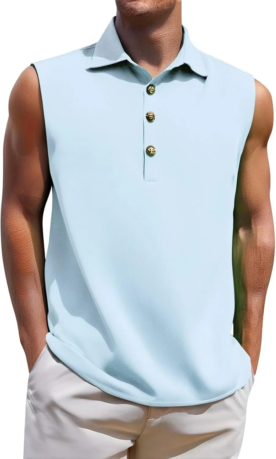 Mens Quick Dry Workout Tank Tops Relaxed Fit Muscle Gym Shirt Breathable Cool Running Athletic Tees