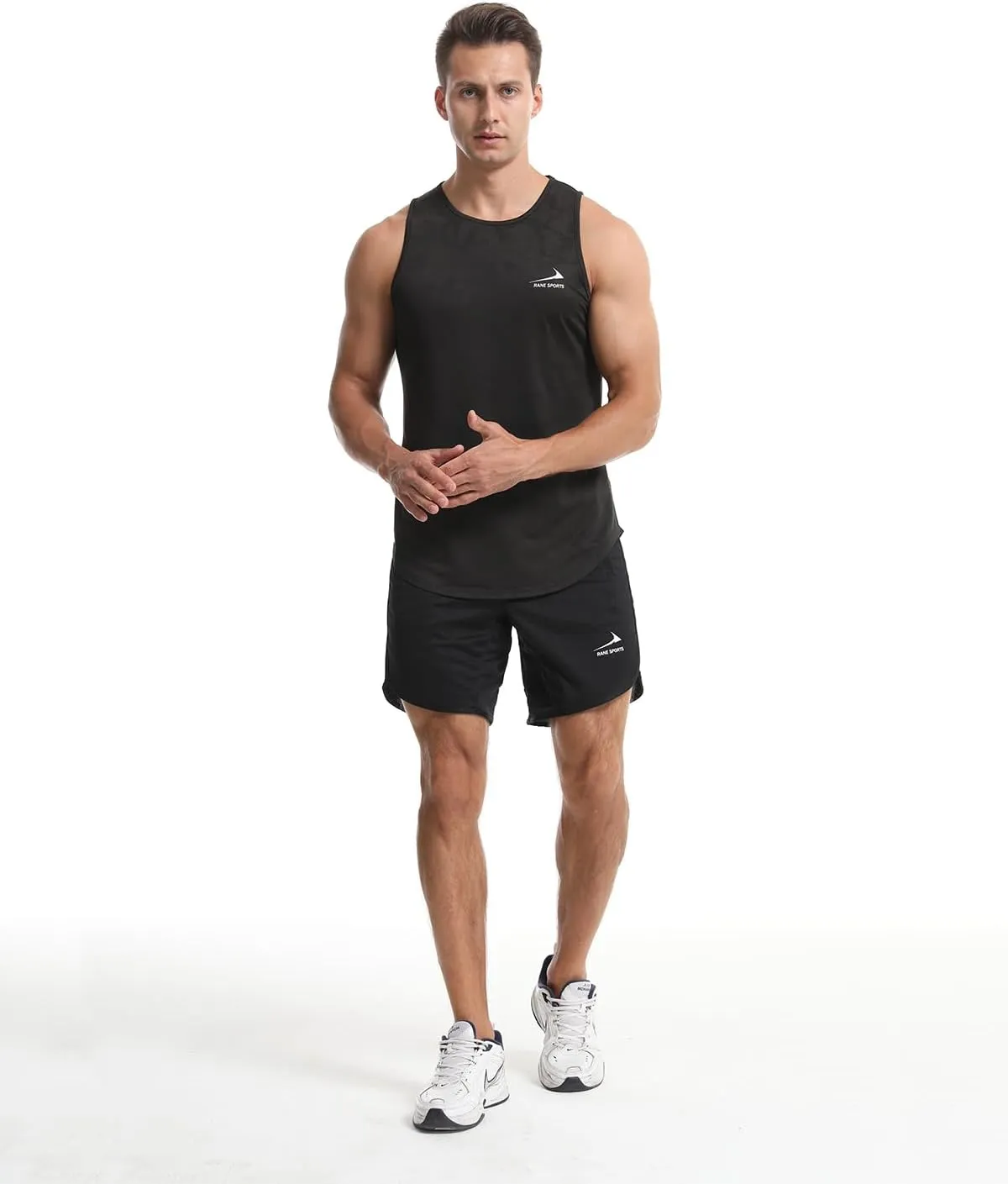 Men's Tank Tops Quick Dry Workout Top Mesh Running Sleeveless Shirts for Bodybuilding Gym Fitness Training