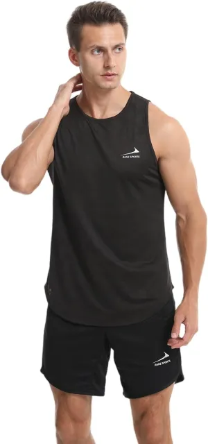 Men's Tank Tops Quick Dry Workout Top Mesh Running Sleeveless Shirts for Bodybuilding Gym Fitness Training