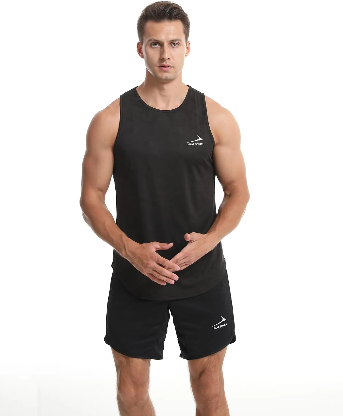 Men's Tank Tops Quick Dry Workout Top Mesh Running Sleeveless Shirts for Bodybuilding Gym Fitness Training