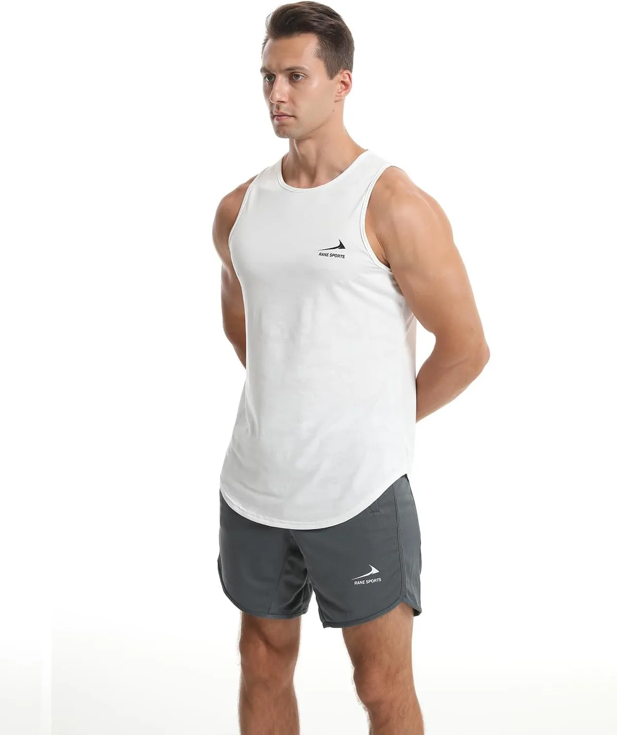 Men's Tank Tops Quick Dry Workout Top Mesh Running Sleeveless Shirts for Bodybuilding Gym Fitness Training