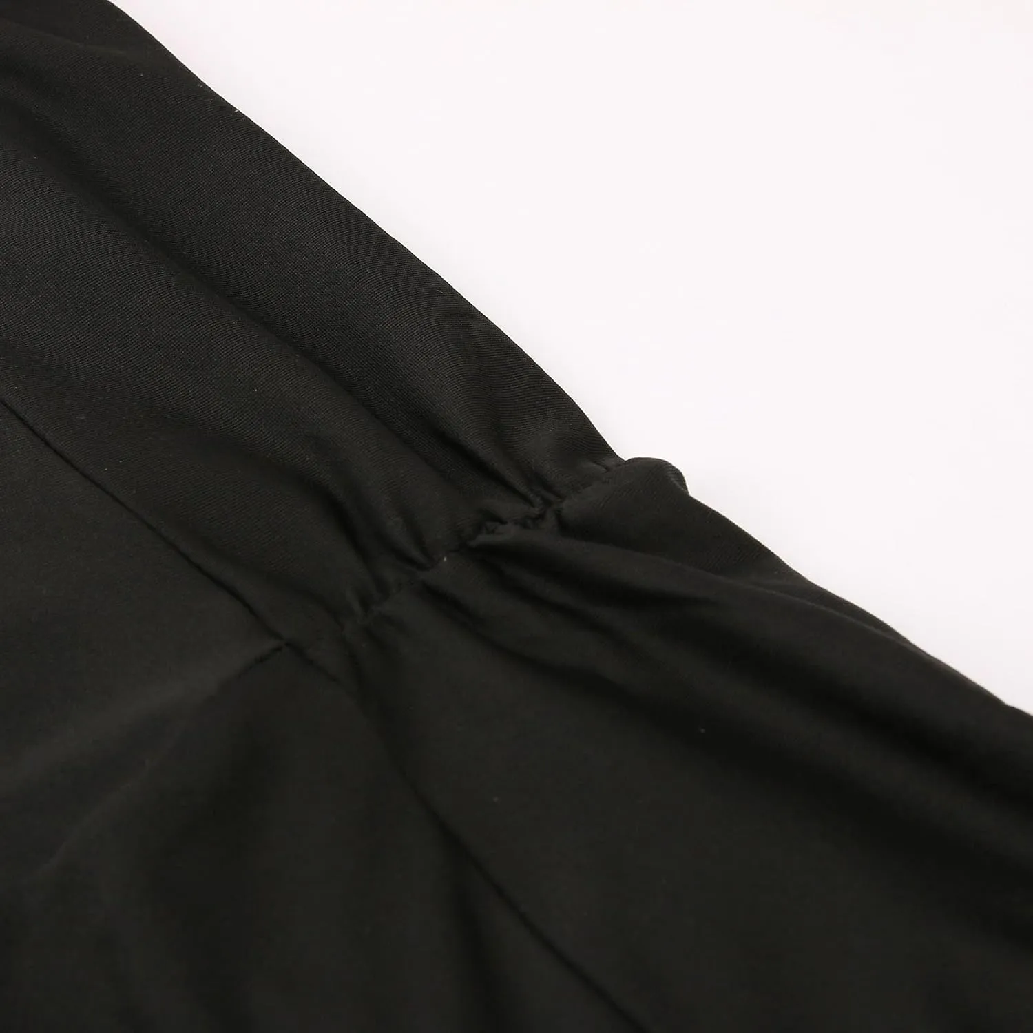 Midi Skirts for Women Women's Ruched High Waist Knee Length A Line Stretchy Flared Casual Skirt
