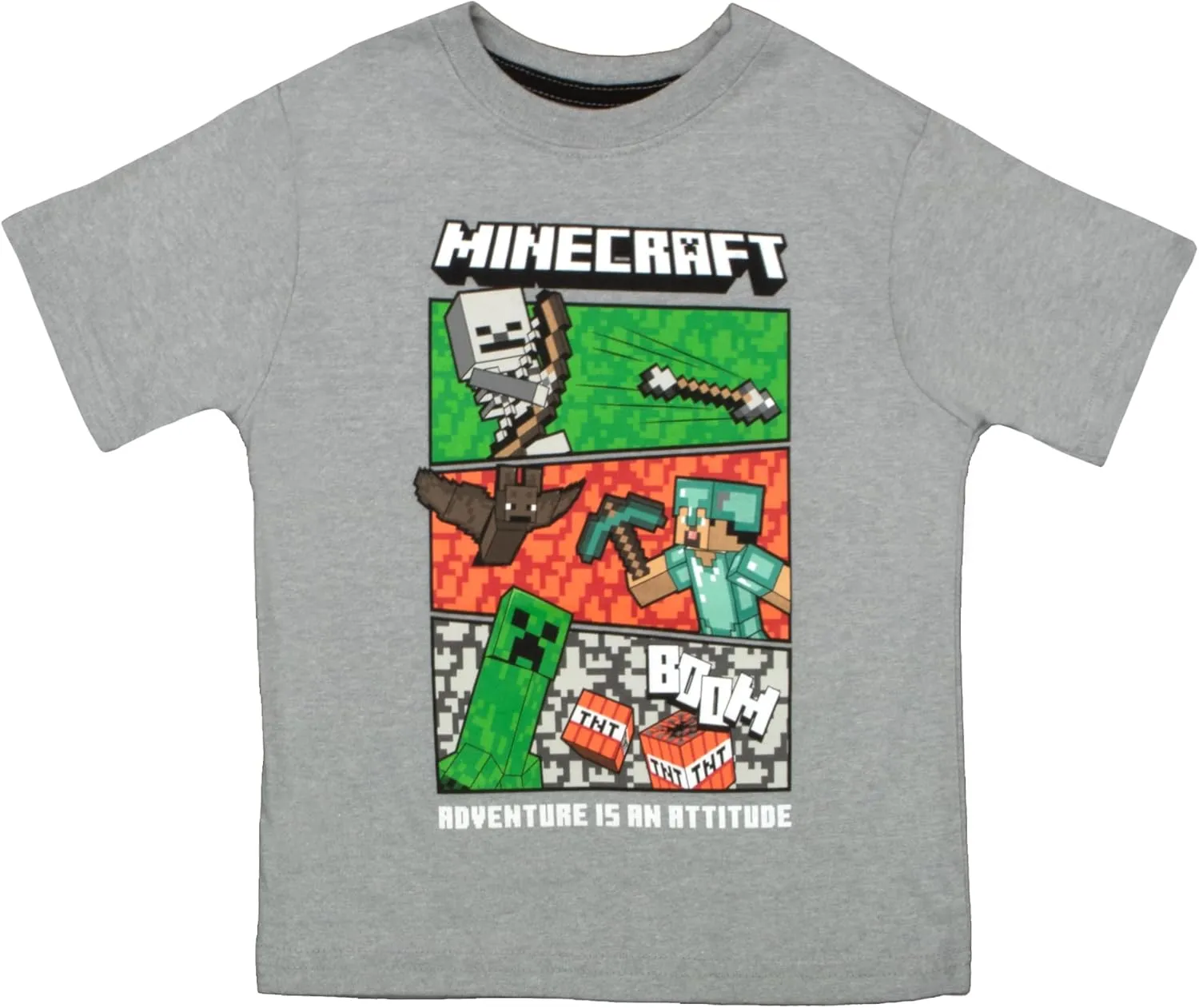 Minecraft Boys Short Sleeve Regular Fit