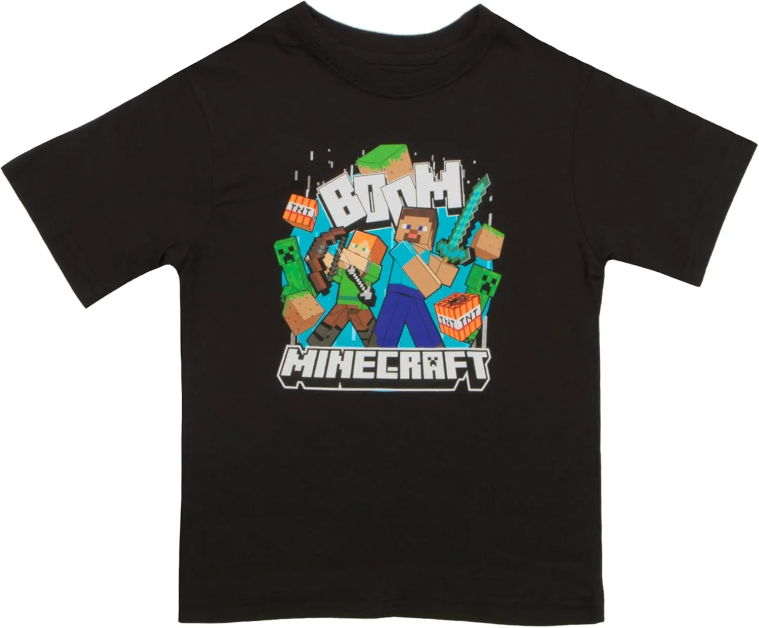 Minecraft Boys Short Sleeve Regular Fit