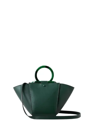 Mini Rider's Top Handle Silky Calf (Mulberry Green)