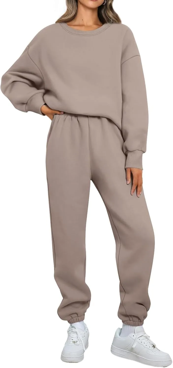 Mmoneyake Womens Track Suits 2 Piece Set Lounge Hoodie Sweatsuit Sets Fashion Oversized Sweatshirt Baggy Sweatpants Outfits