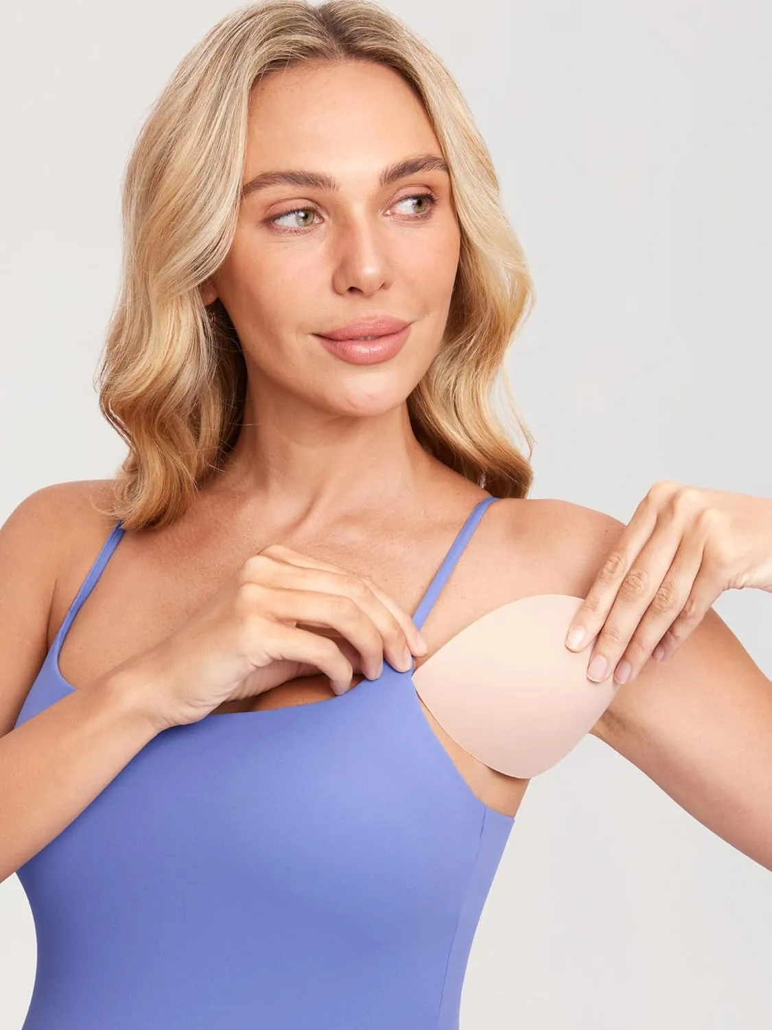 MOMANDA Inbarely Maternity Tank Top for Woman Square Neck Camisole with Built in Bra Sleeveless Pregnancy Basic Yoga Tops