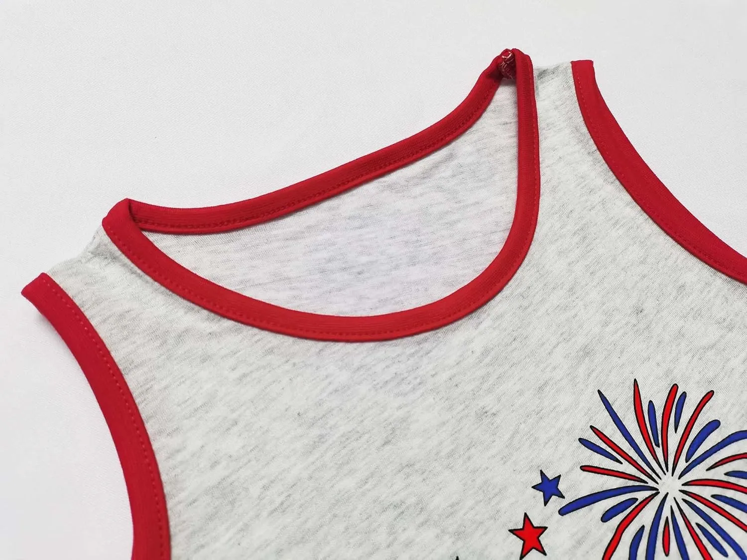 Mrocioa Toddler Boys Sleeveless Tank Top Shirts America Dinosaur Kids 4th of July Patriotic Clothes