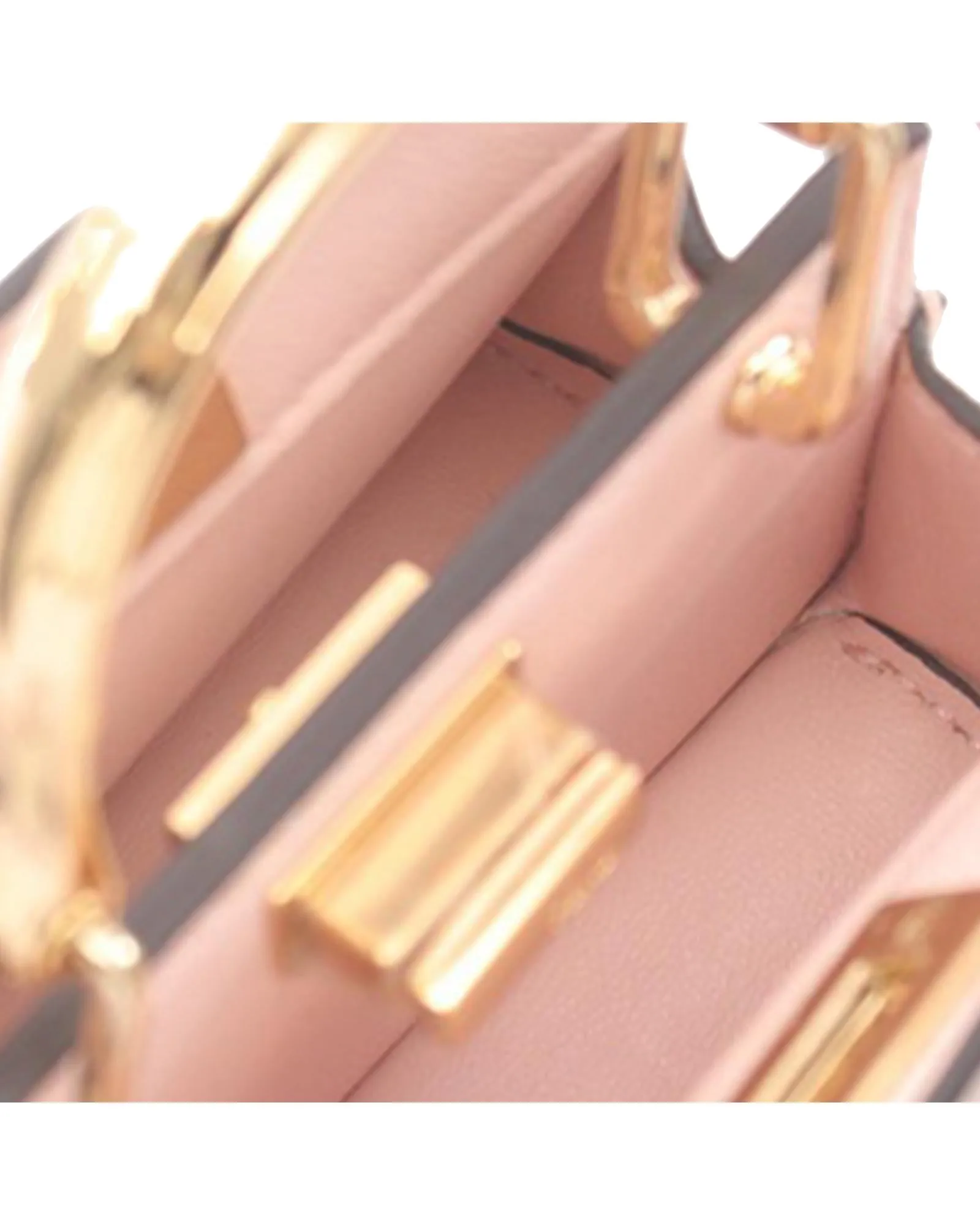 Nano Peekaboo Calfskin ISeeU Maxi Handle Satchel with Metal Top Handle and Twist Lock Closure