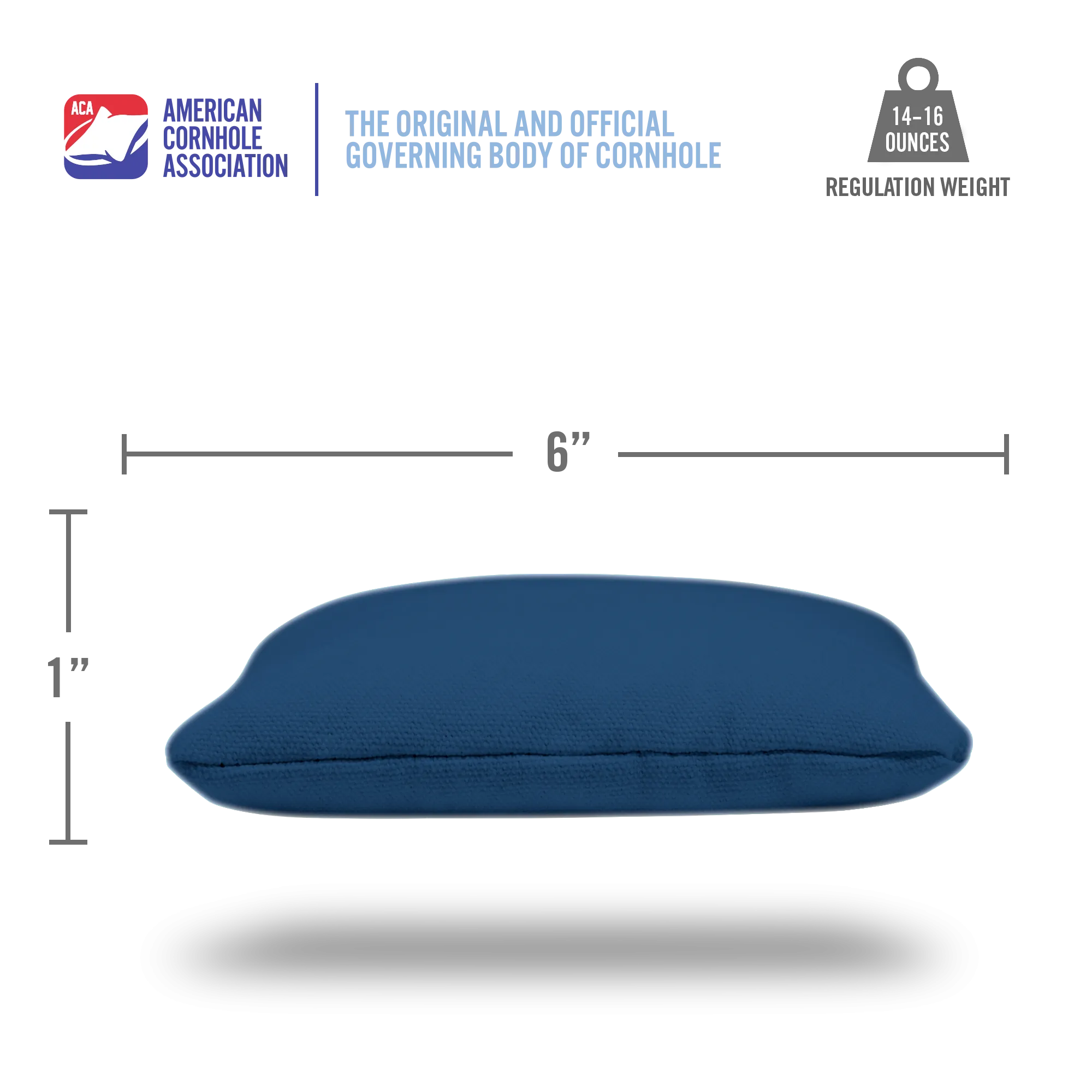 Navy Blue Daily 66 Cornhole Bags
