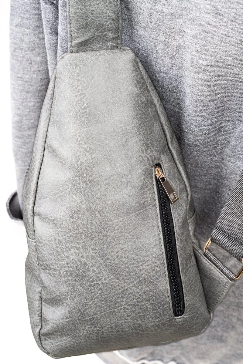 NGIL Dark Gray Small Rylee Sling Bag