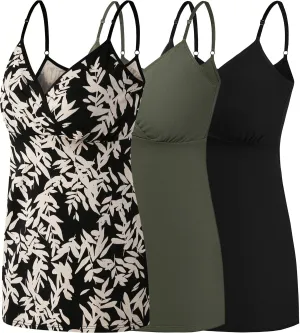 Nursing Tops Tank Shirt Cami Sleep Bra for Maternity and Breastfeeding