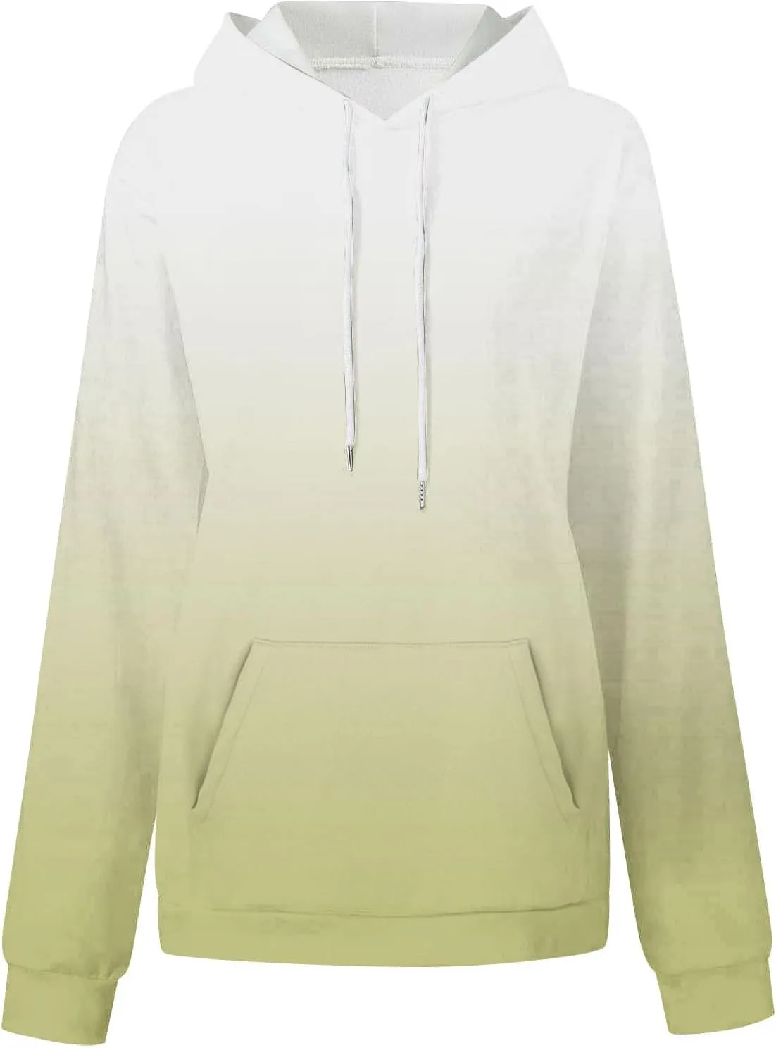 Oversized Hoodies for Women Loose Fit Gradient Pullover Sweatshirt Casual Blouses with Pockets Trendy Preppy Clothes