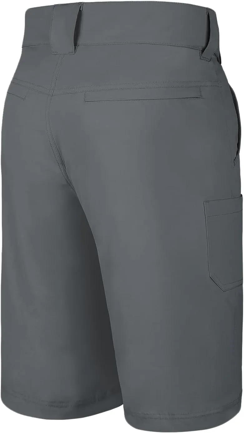 Palmyth Men's Fishing Short Quick Dry 10.5 Sun Protection UV UPF 50  Cargo Shorts Water Resistant for Saltwater Freshwater