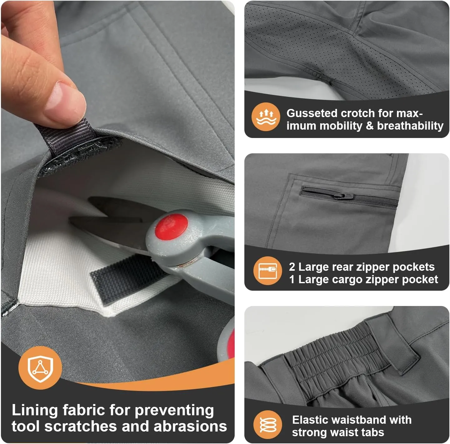 Palmyth Men's Fishing Short Quick Dry 10.5 Sun Protection UV UPF 50  Cargo Shorts Water Resistant for Saltwater Freshwater