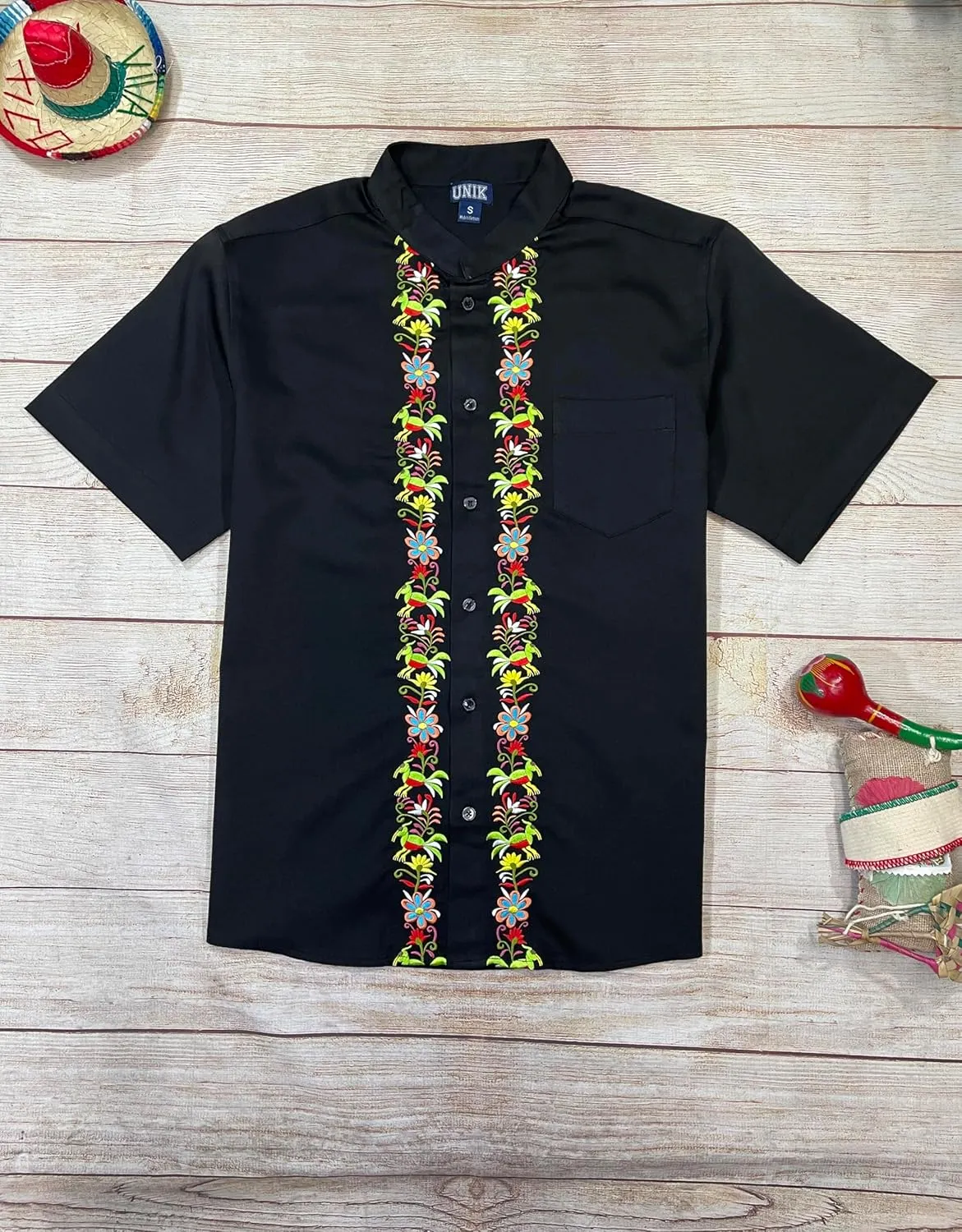 Premium Quality Mens Guayabera Shirts, Button Down, Detailed Embroidery, and Fine Stitching, Sizes S-XL