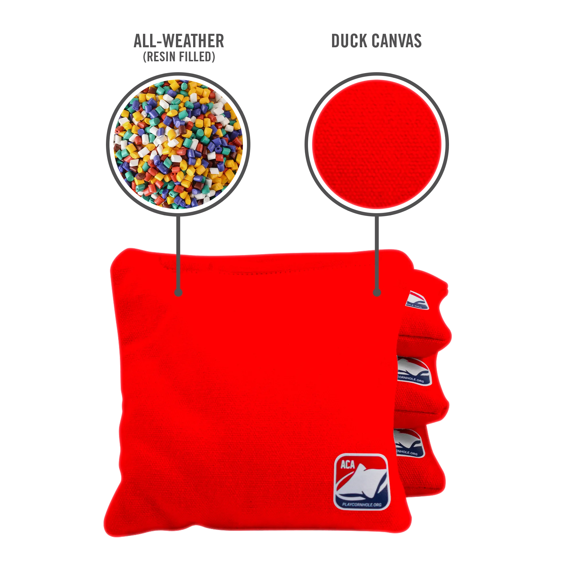 Red Daily 66x Cornhole Bags
