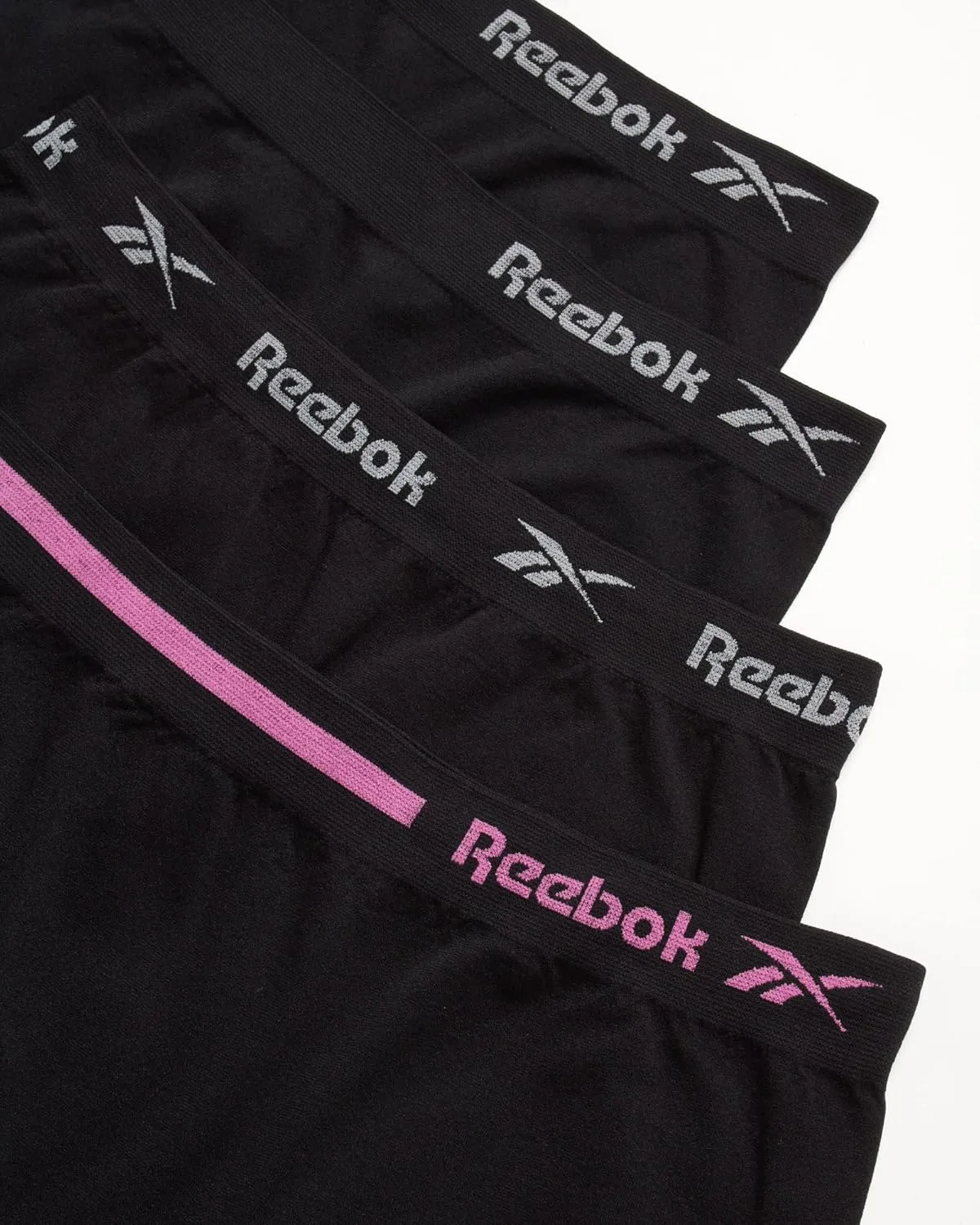 Reebok Girls' Boyshorts Underwear - 4 Pack Soft Seamless Long Leg Boy Shorts - Playground Shorts for Girls (6-16)