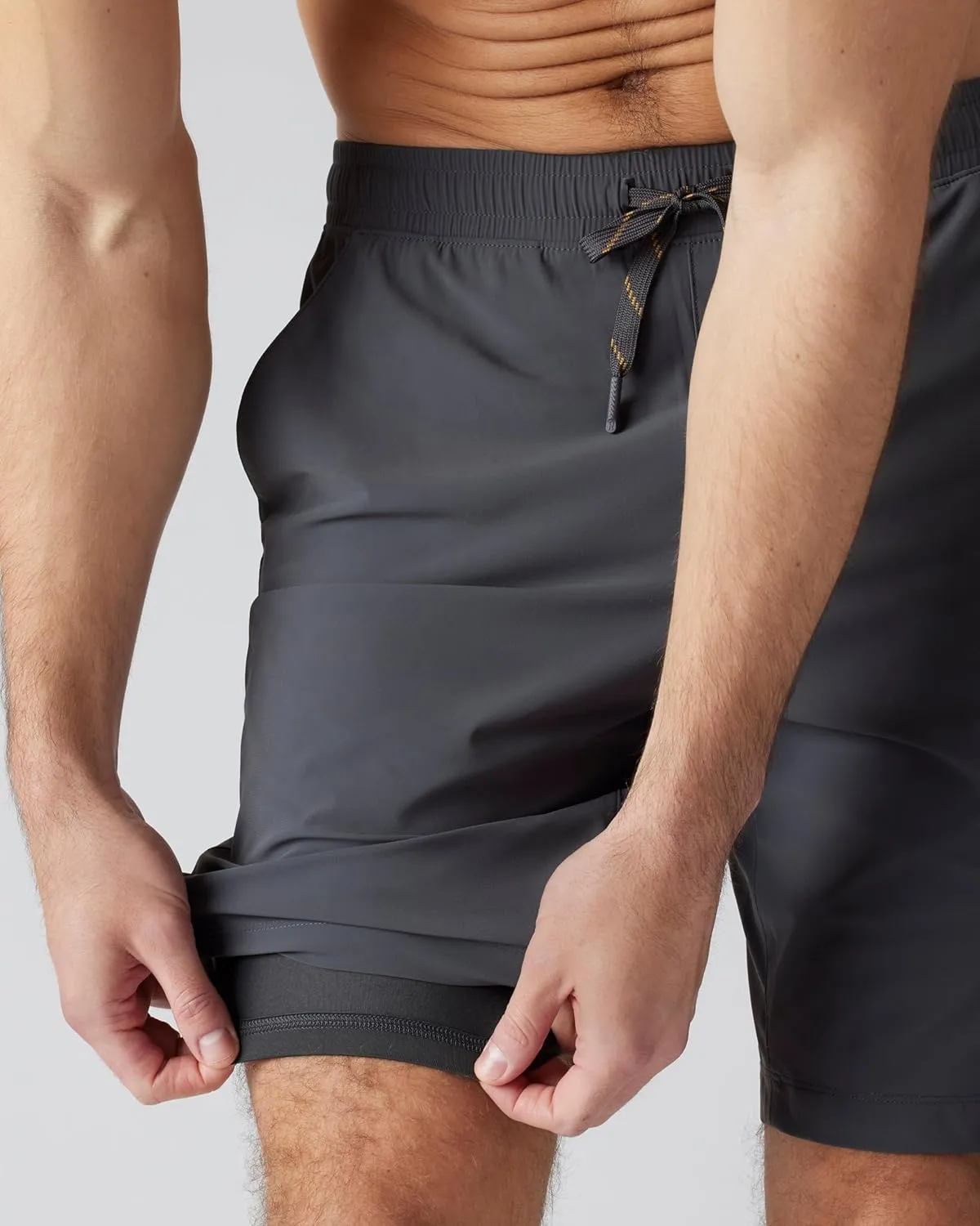 Rhone 9" Pursuit Short - Mens Lined Workout Short with Medium Compression Liner