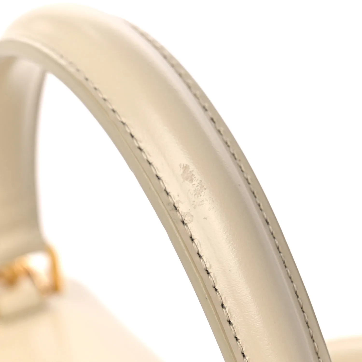Satinated Calfskin Small 16 Top Handle Bag Limestone