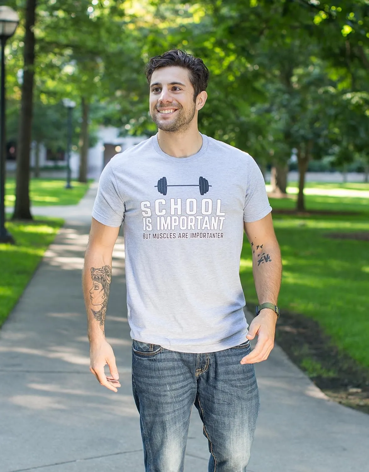 School is Important but Sports is Importanter | Funny Sports T-Shirt for Men or Women