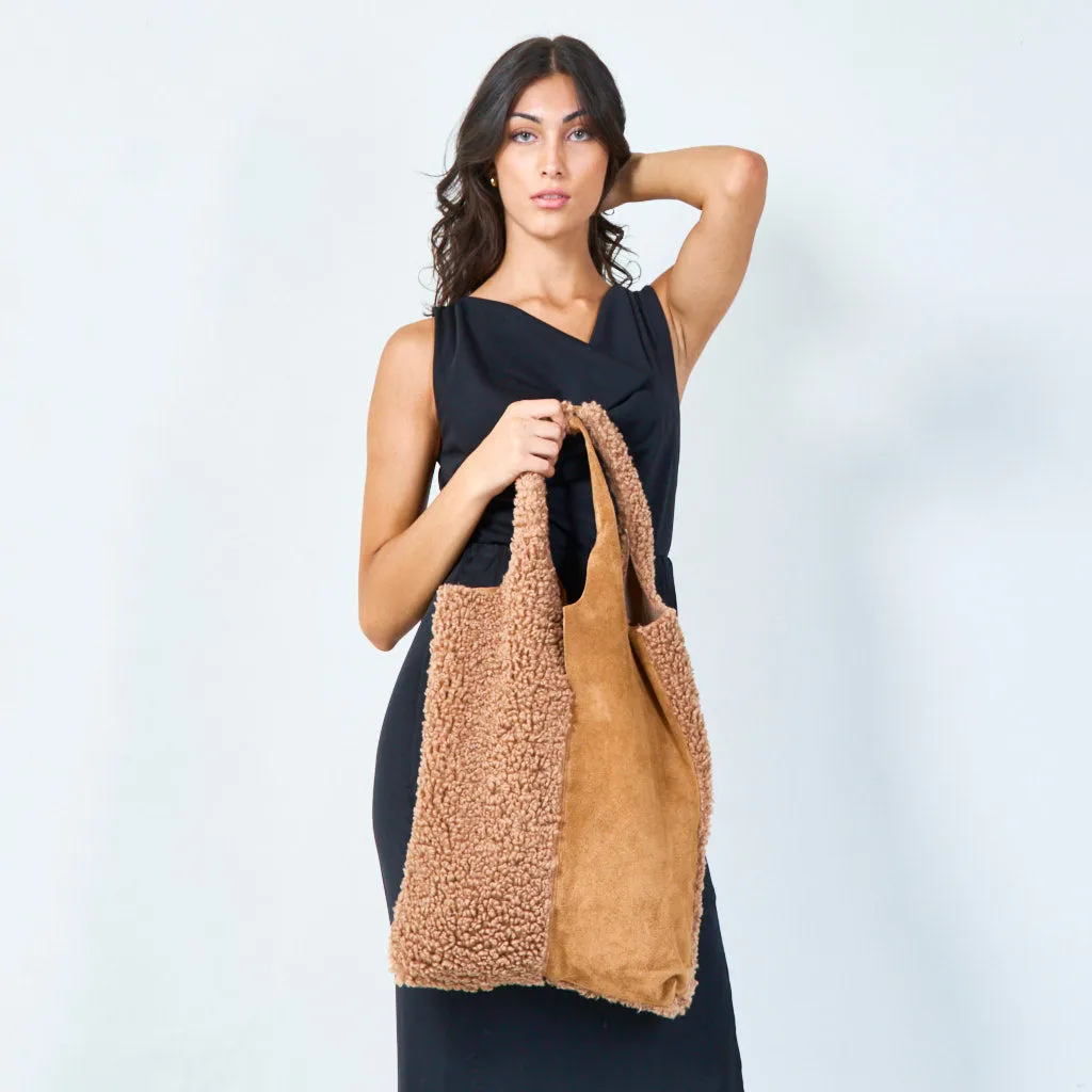 Sherpa tote bag wholesale