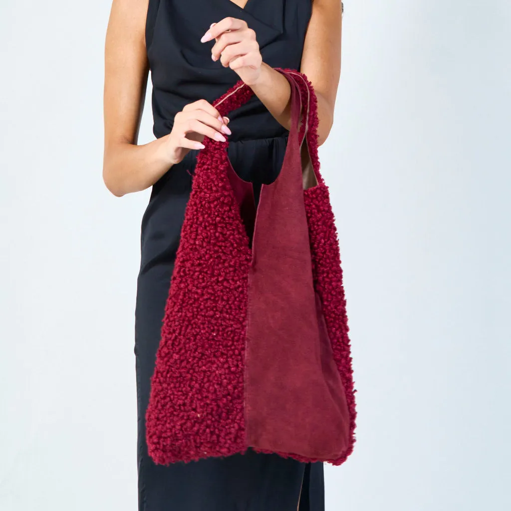 Sherpa tote bag wholesale