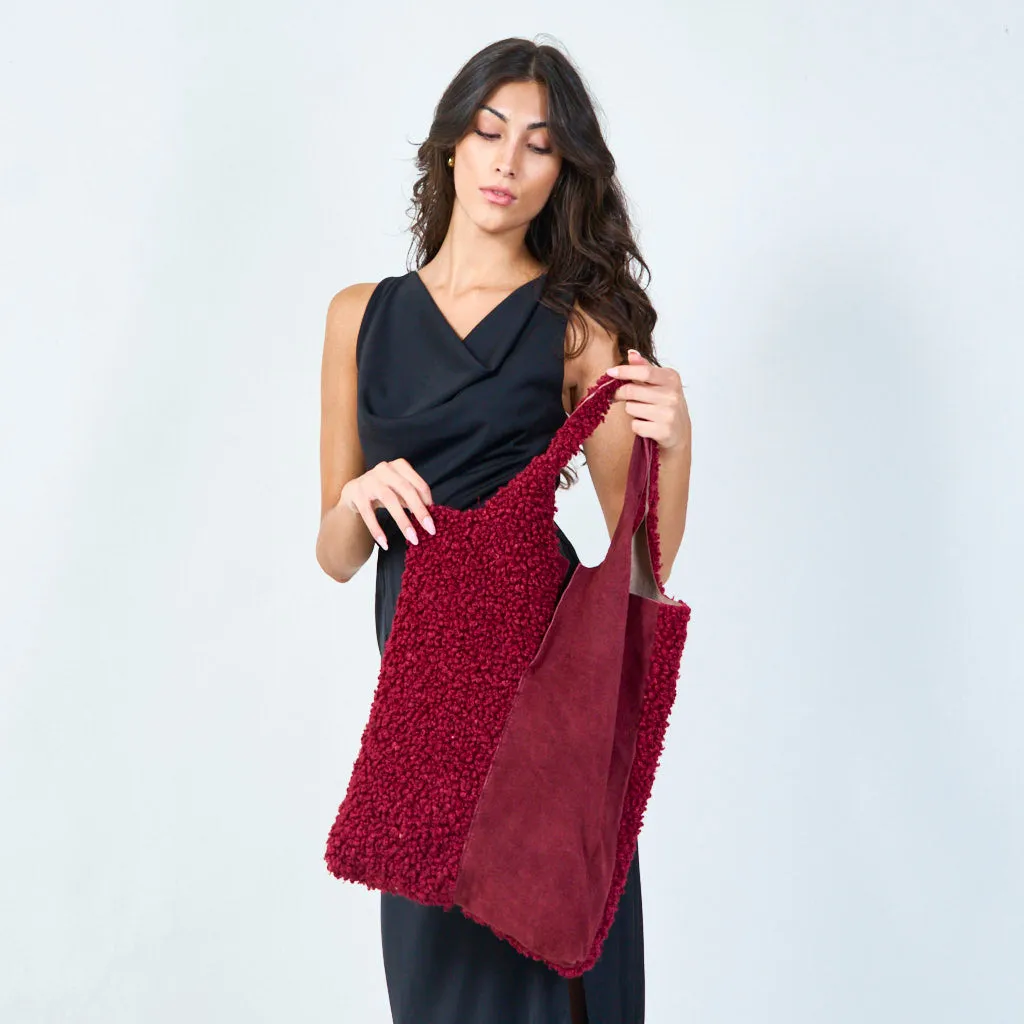 Sherpa tote bag wholesale