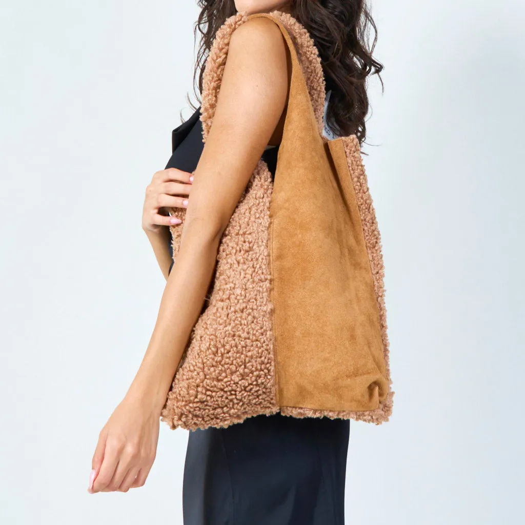 Sherpa tote bag wholesale