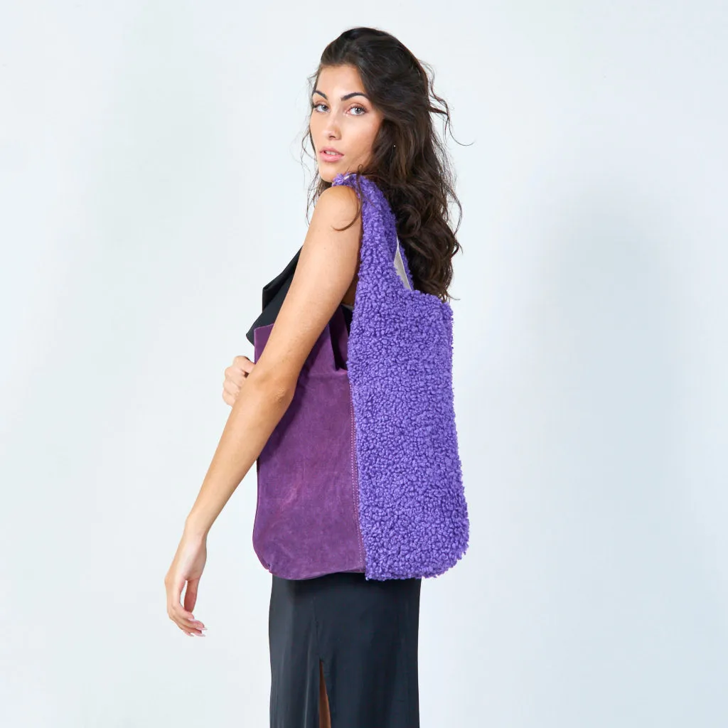 Sherpa tote bag wholesale