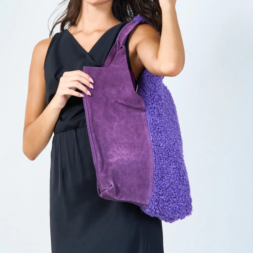 Sherpa tote bag wholesale
