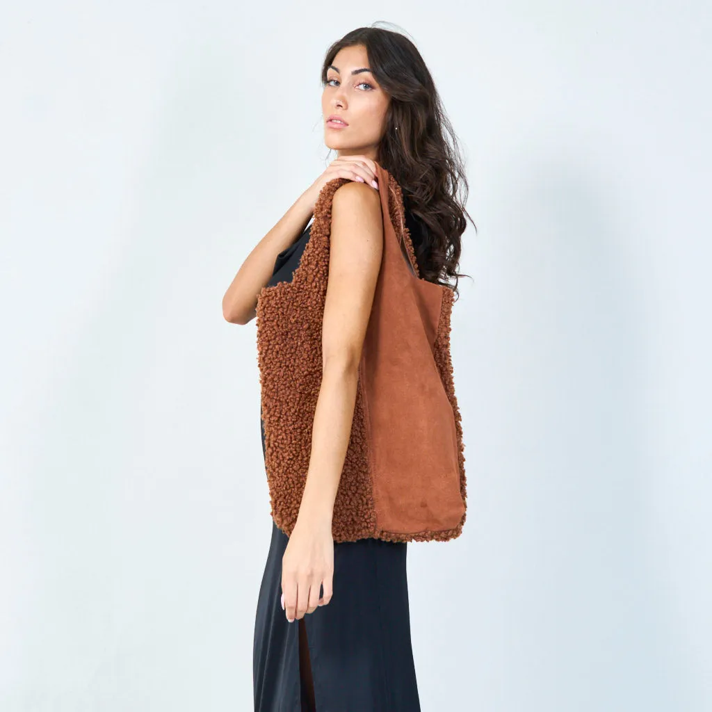 Sherpa tote bag wholesale
