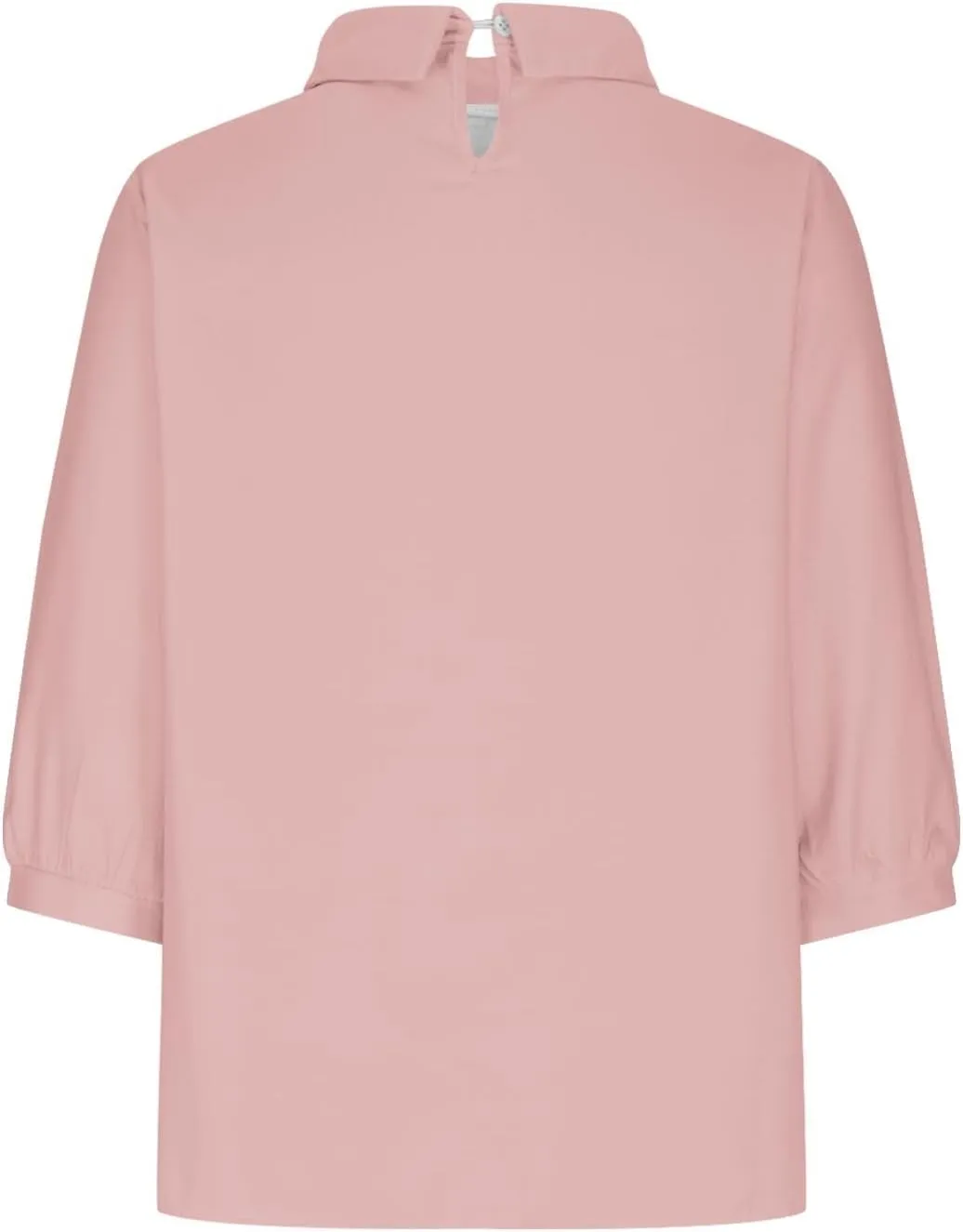 Shirts for Women Peter Pan Collar Neck 3/4 Sleeve Blouses Casual Loose Fit T Shirt Solid Color Plain Petite Tops