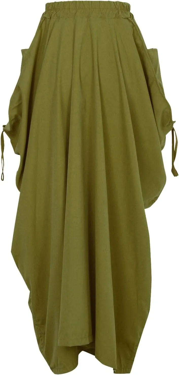 Skirt for Women Maxi Boho Casual Skirt Bohemian Organic Cotton Hippie Party Gypsy with Pockets 2024