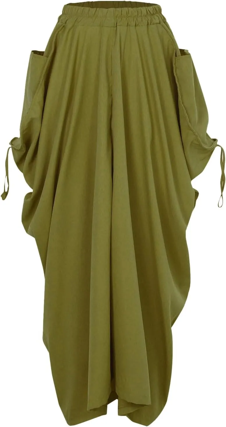 Skirt for Women Maxi Boho Casual Skirt Bohemian Organic Cotton Hippie Party Gypsy with Pockets 2024
